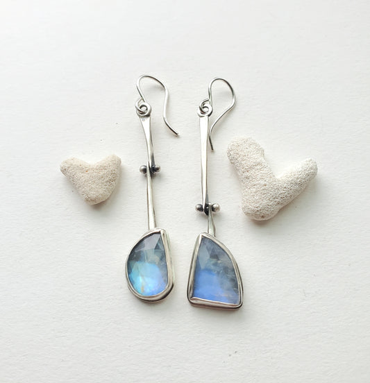 Moonstone Hinge Earrings