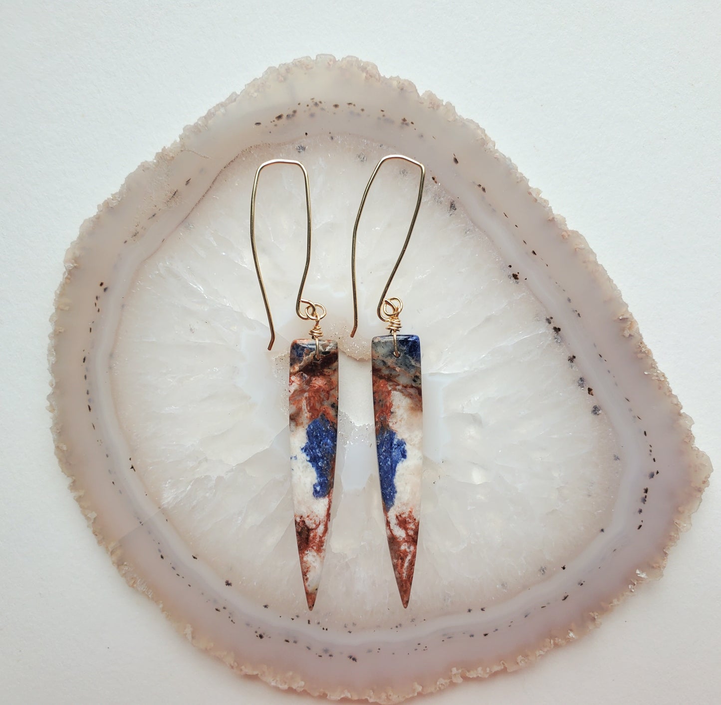 Sodalite Quill Earring #1