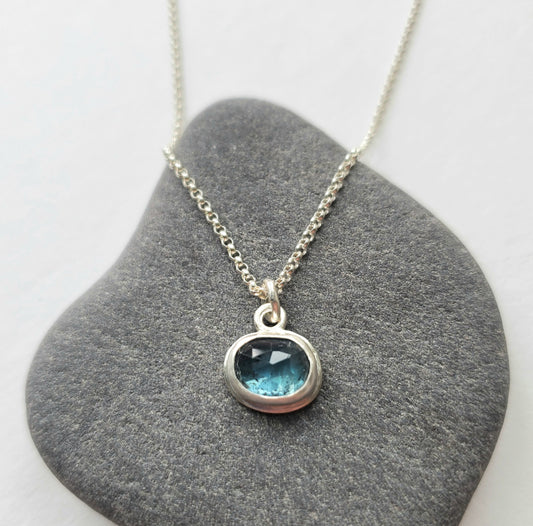 Deep Blue Kyanite Necklace