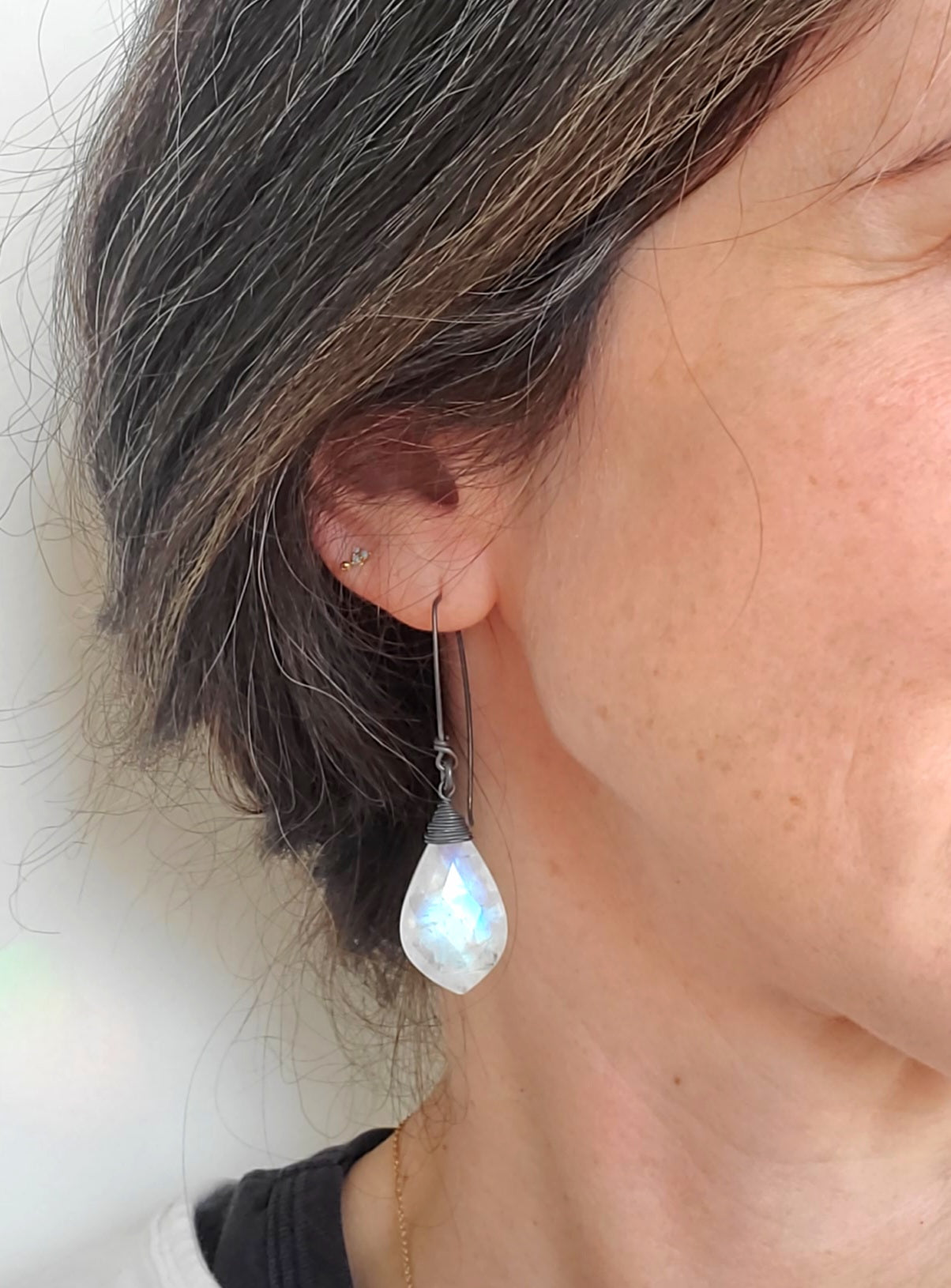 Moonstone Beam Earrings