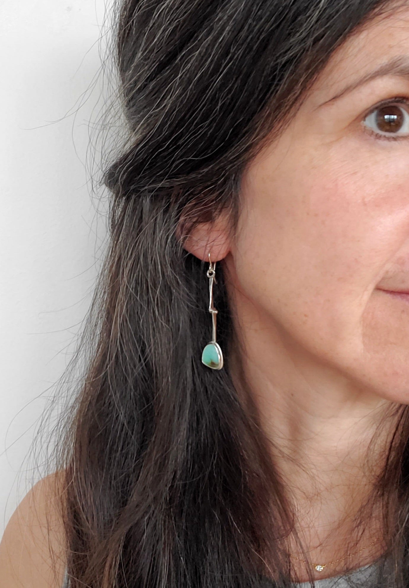Peruvian Opal Hinge Earrings