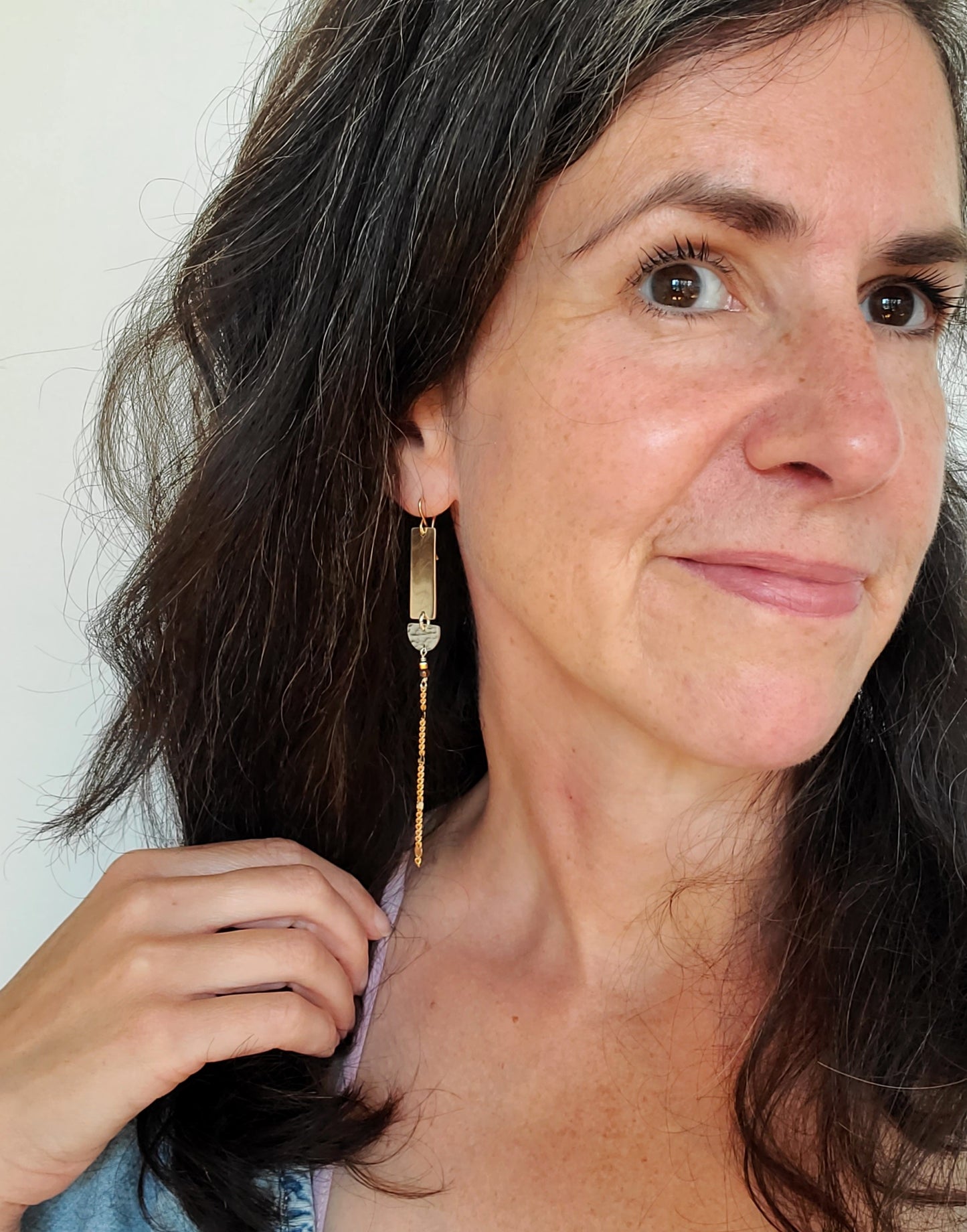 Solstice Earring- Lunar Gold