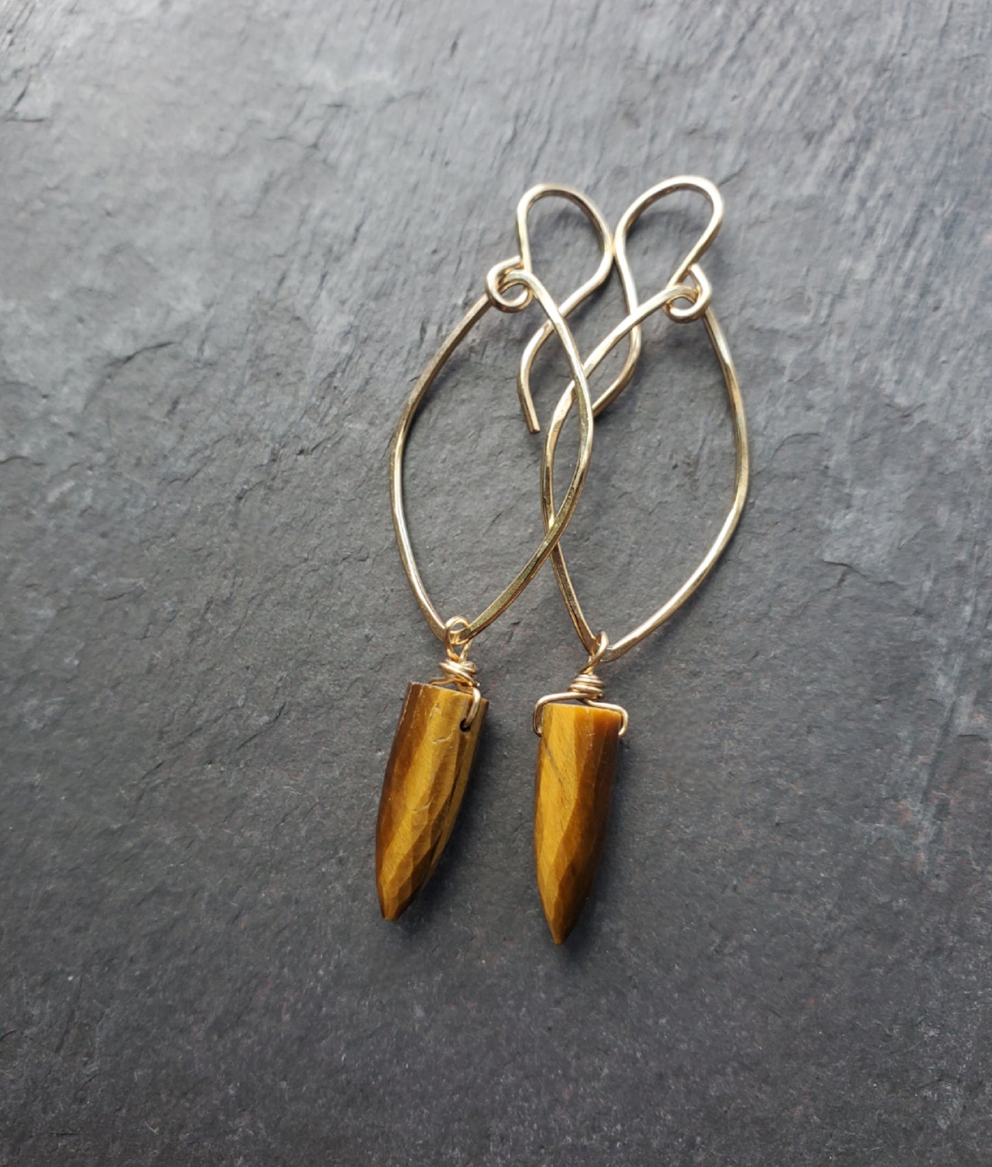 Shield Earring- Gold Fill