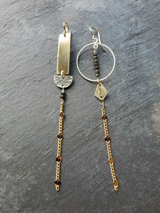 Solstice Earring- Lunar Gold