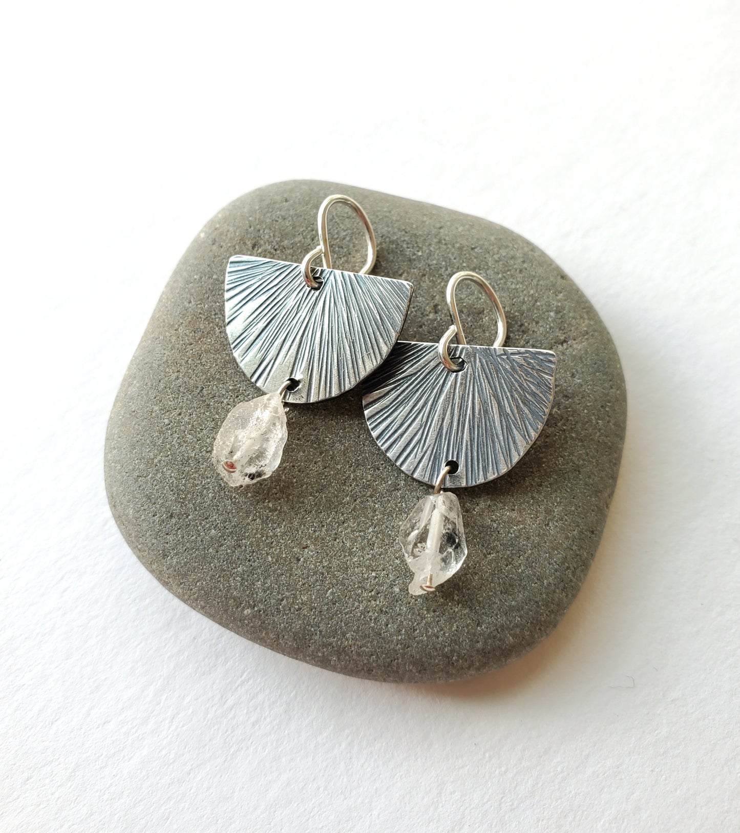 Half Dome Quartz Earring