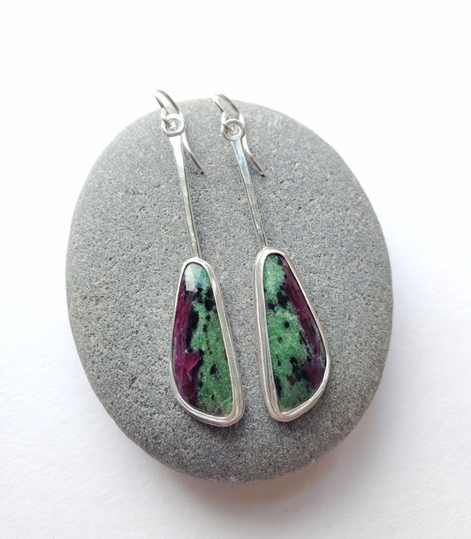 Ruby Zoisite Earrings