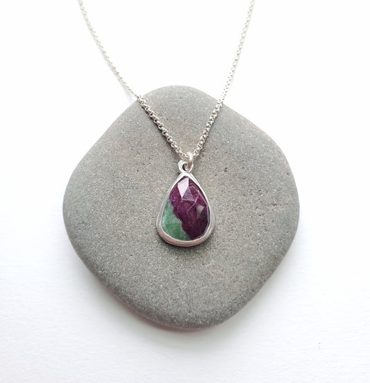 Ruby Zoisite Necklace