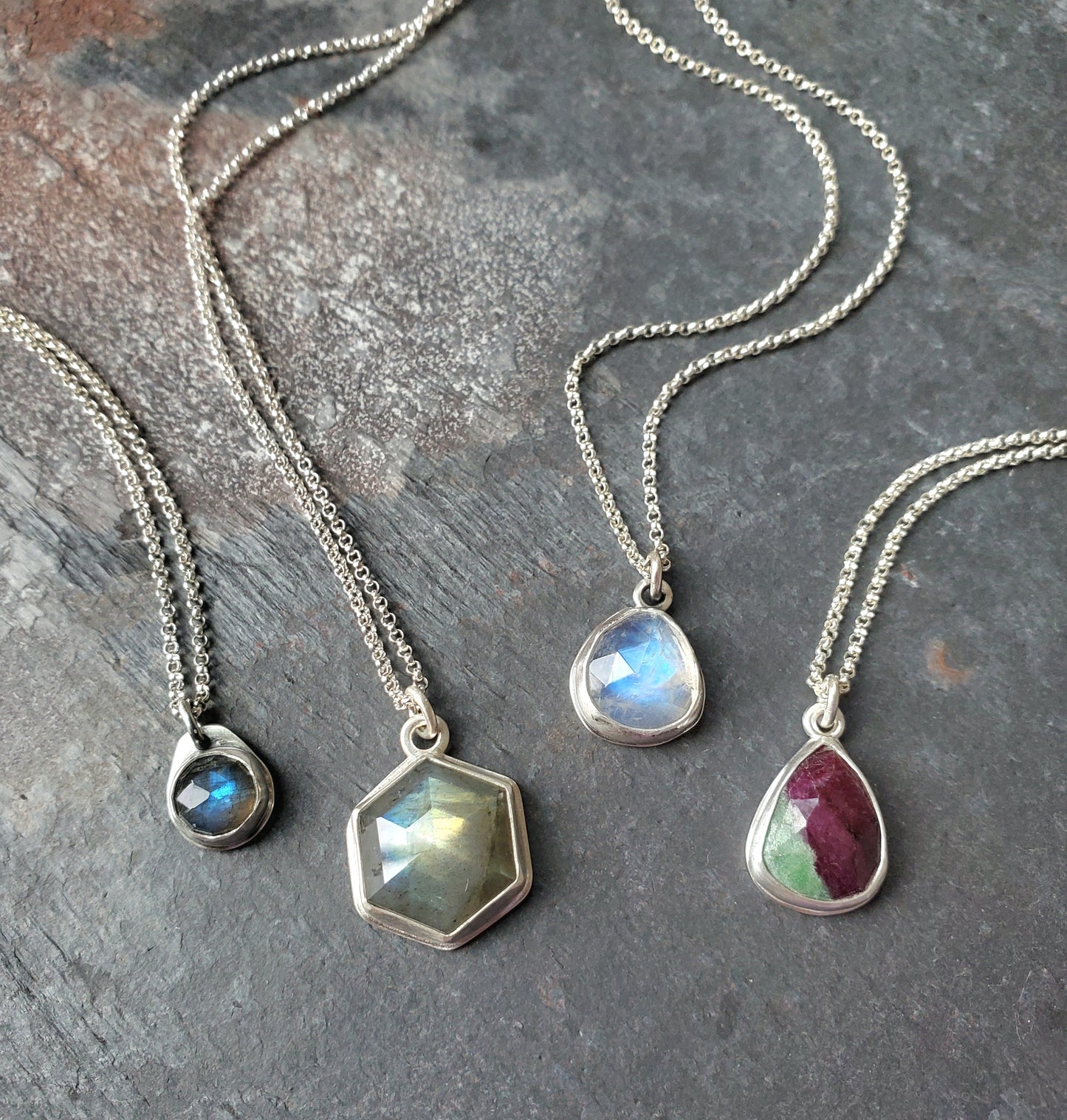 Labradorite Hexagon