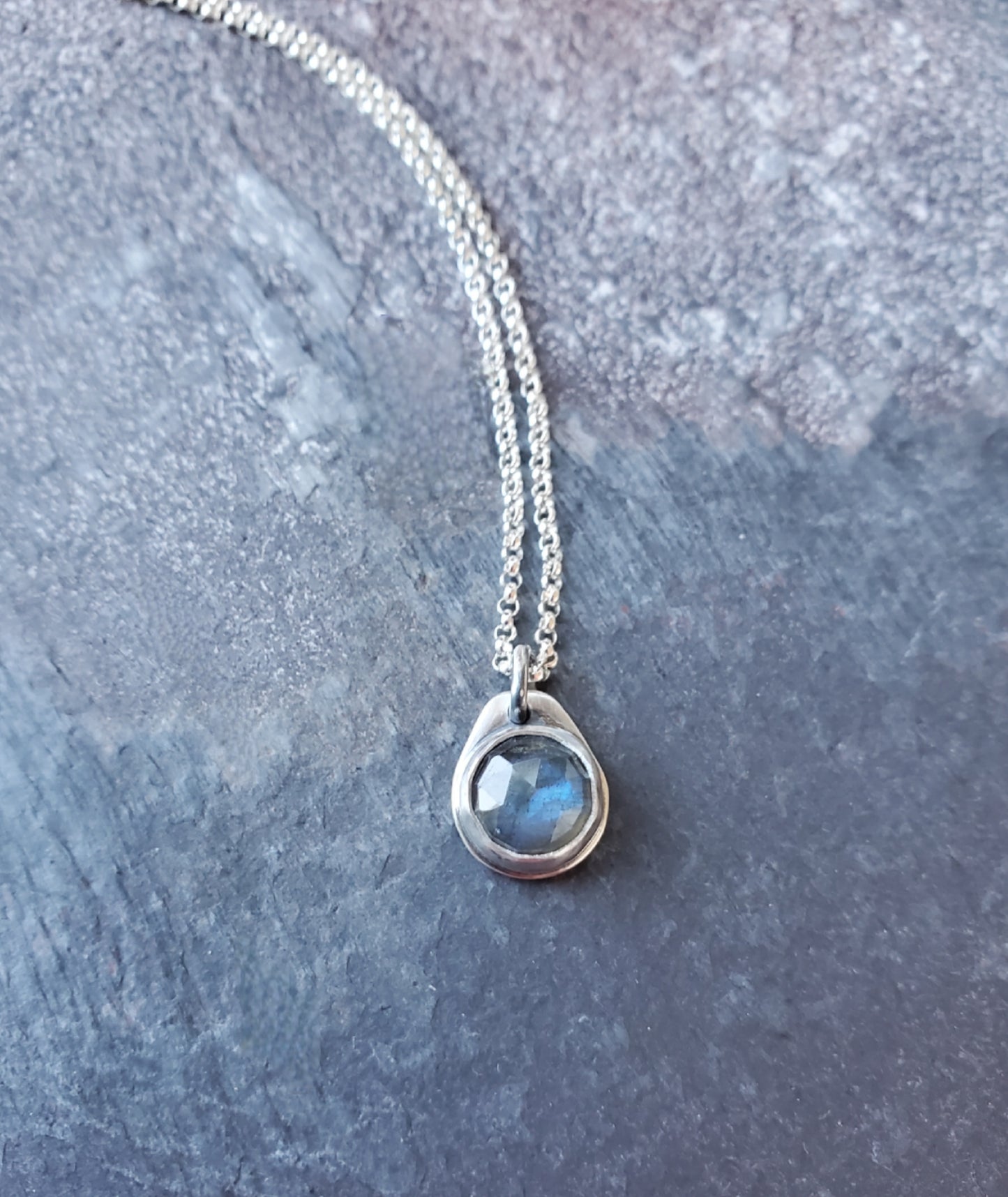 Labradorite Full Moon Necklace