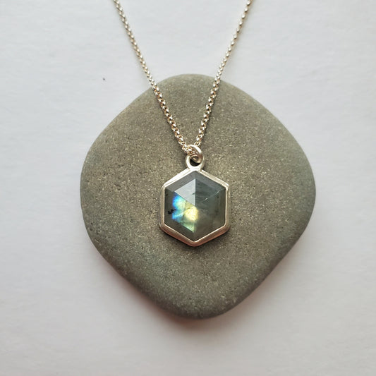 Labradorite Hexagon