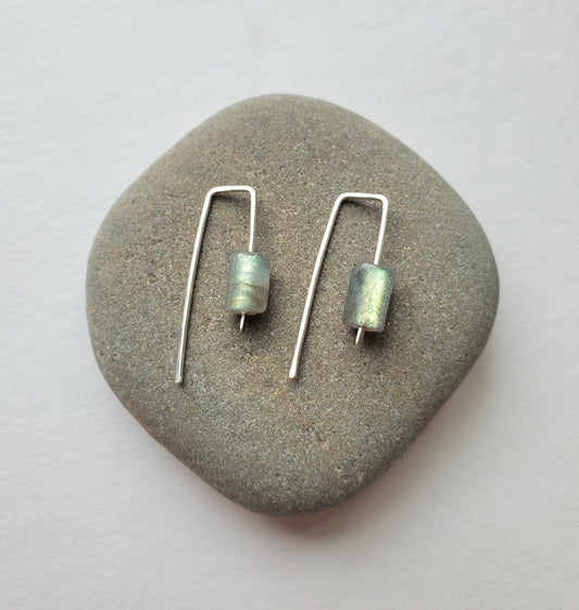 Labradorite Barrel Hooks