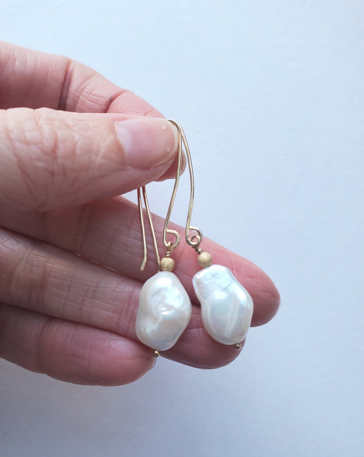 Pearl Nugget Earrings