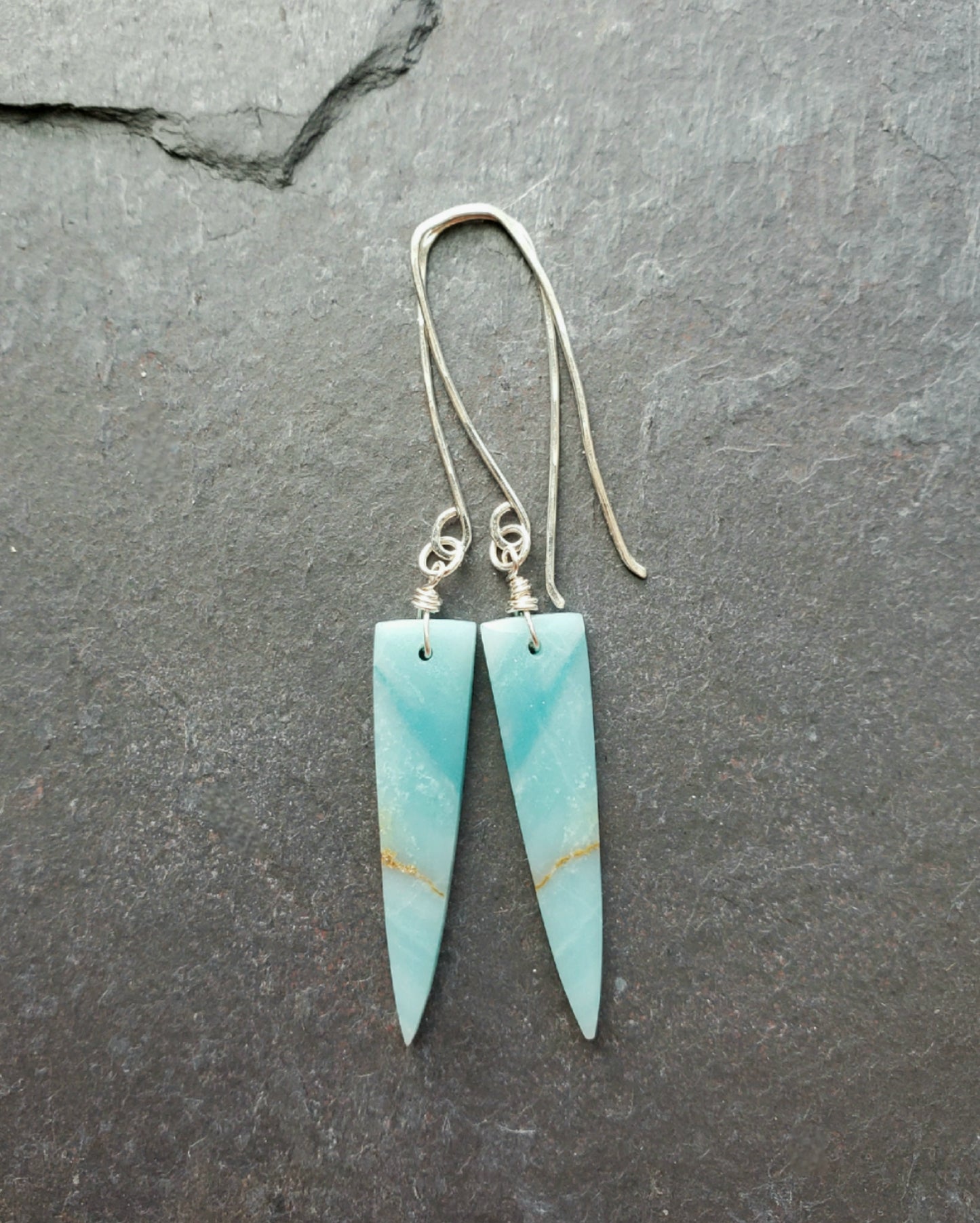 Amazonite Quill Earrings