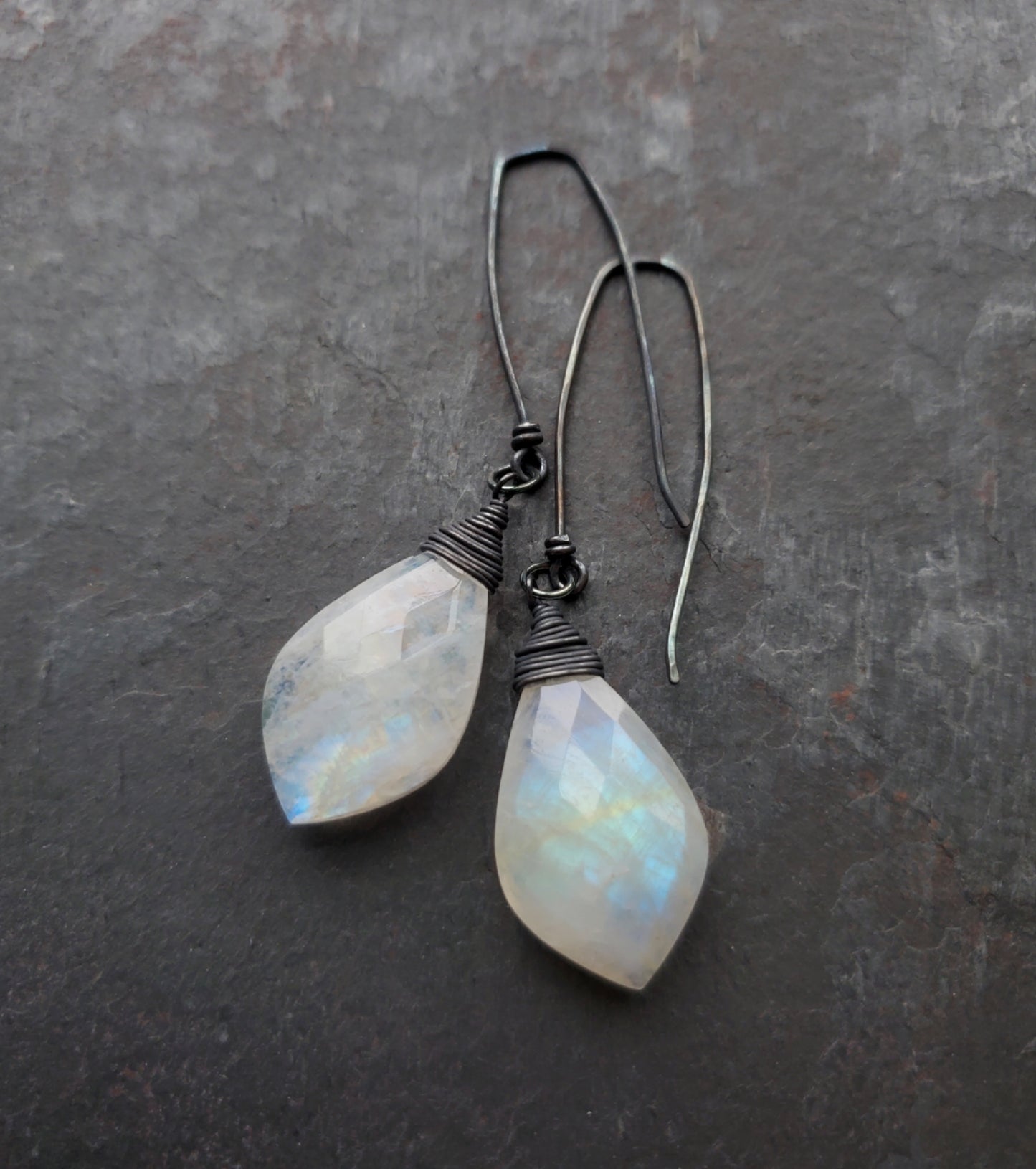 Moonstone Beam Earrings