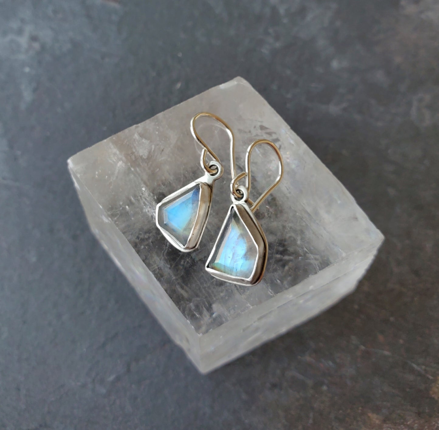 Moonstone Fragment Earrings