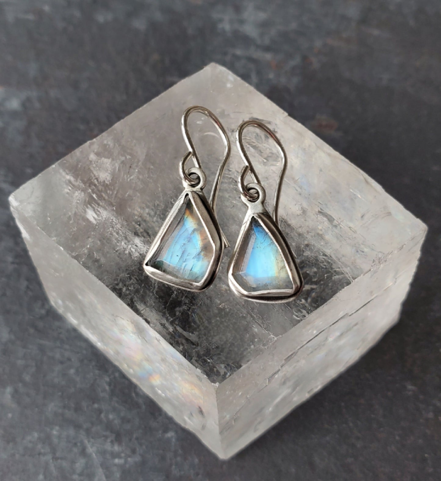 Moonstone Fragment Earrings