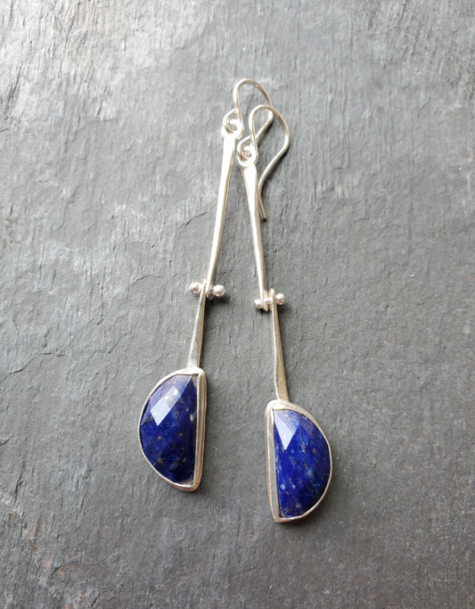 Quarter Moon Hinge Earrings