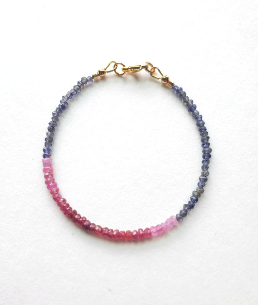 Ruby Iolite Bracelet