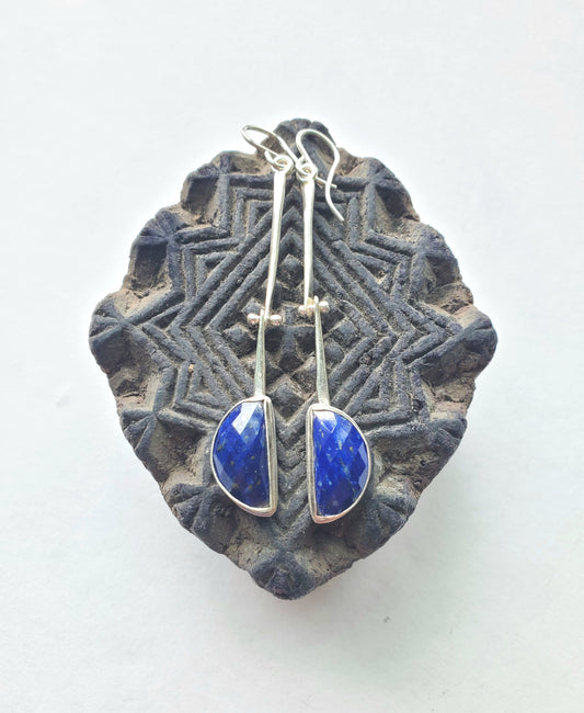 Quarter Moon Hinge Earrings