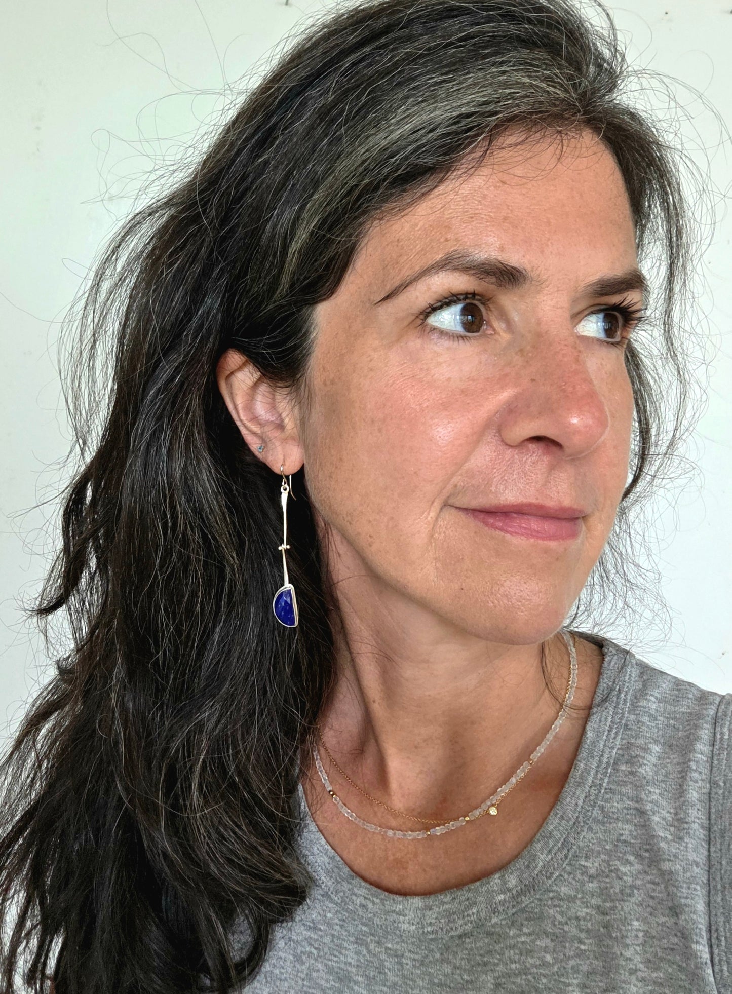 Quarter Moon Hinge Earrings