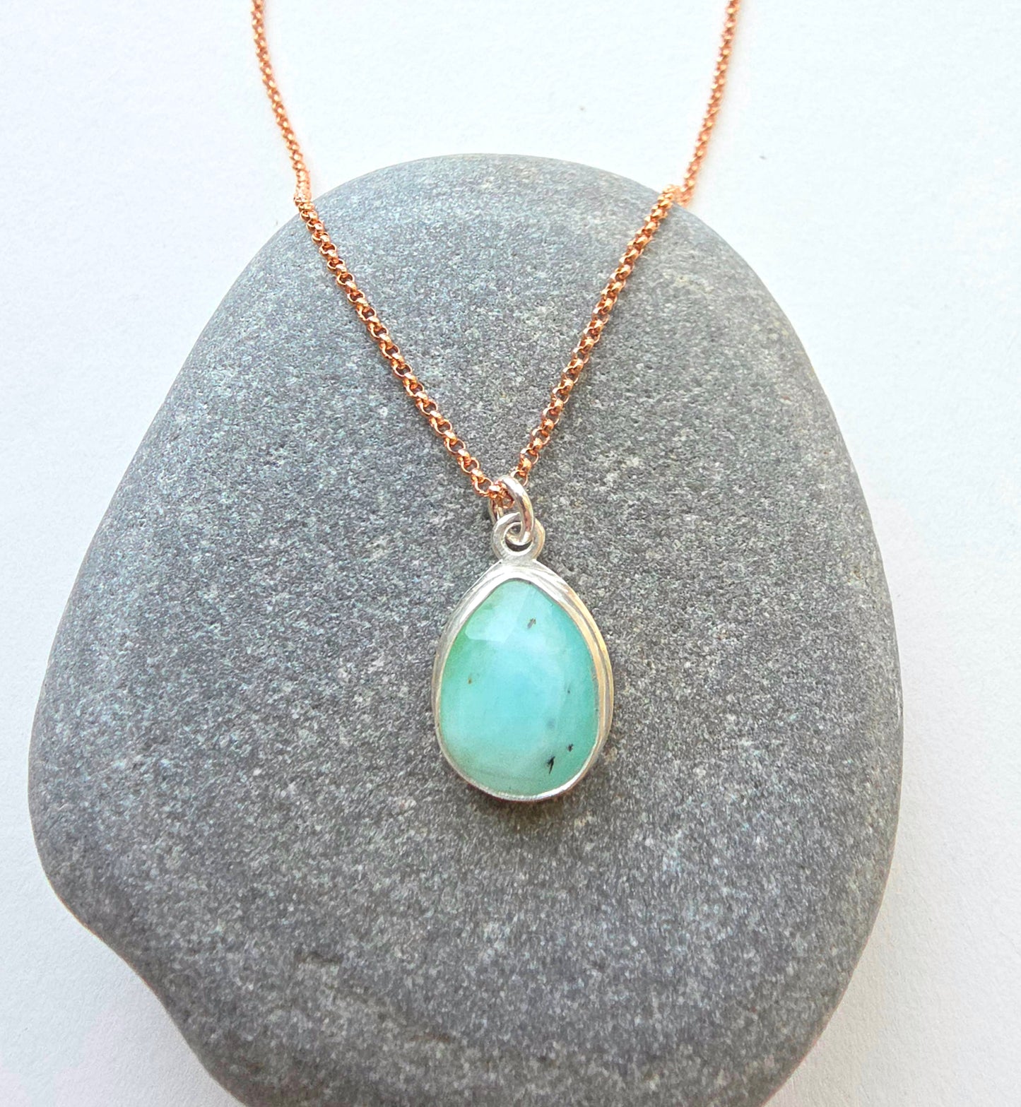 Peruvian Opal Drop Necklace