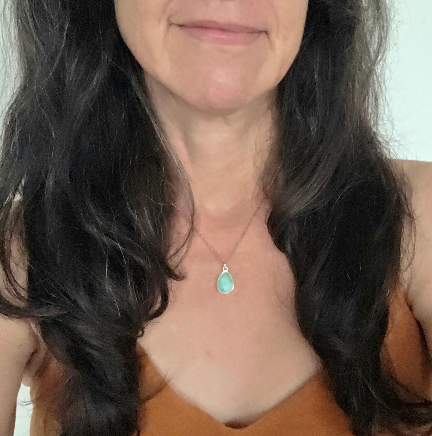 Peruvian Opal Drop Necklace