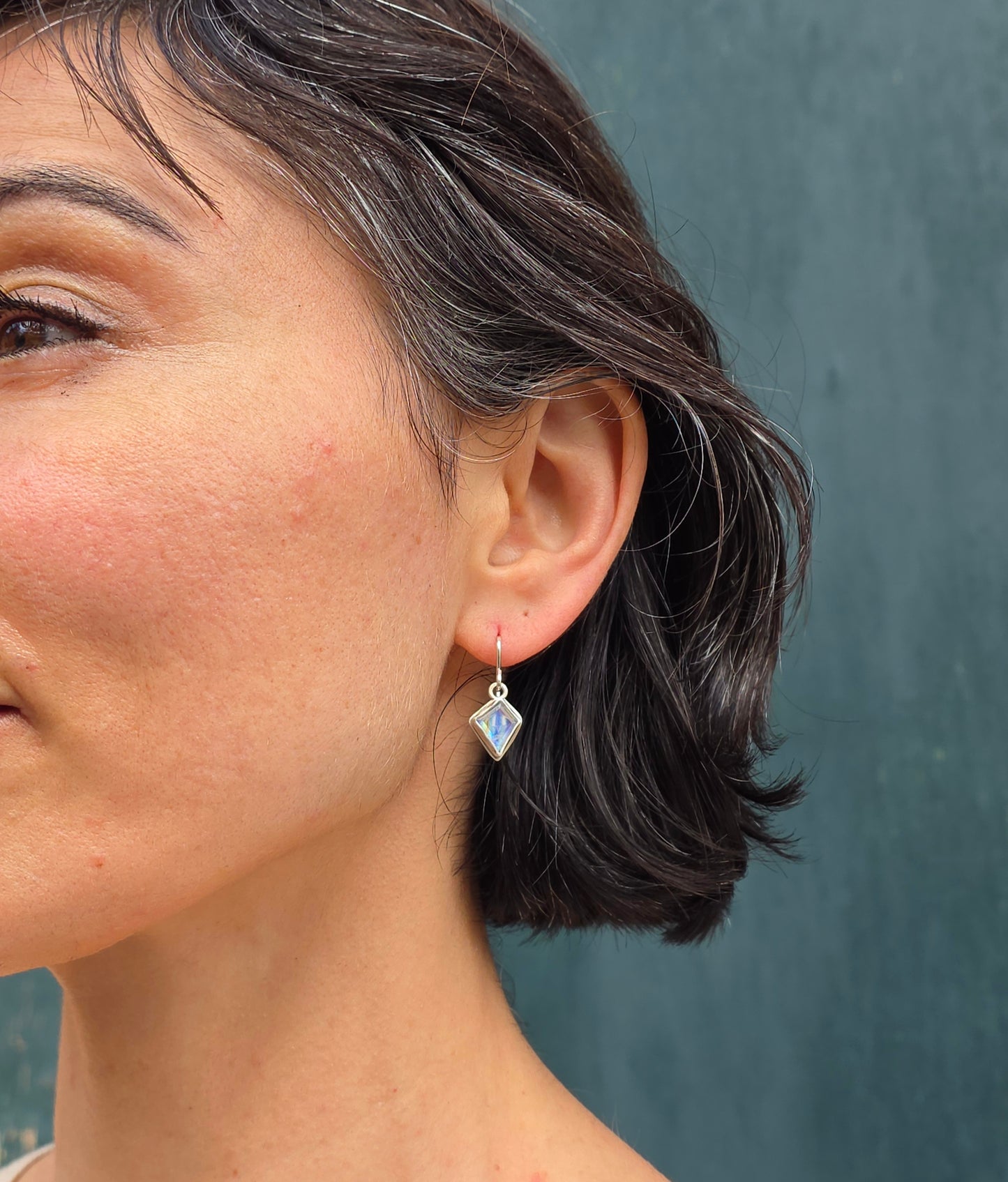 Moonstone Fragment Earrings