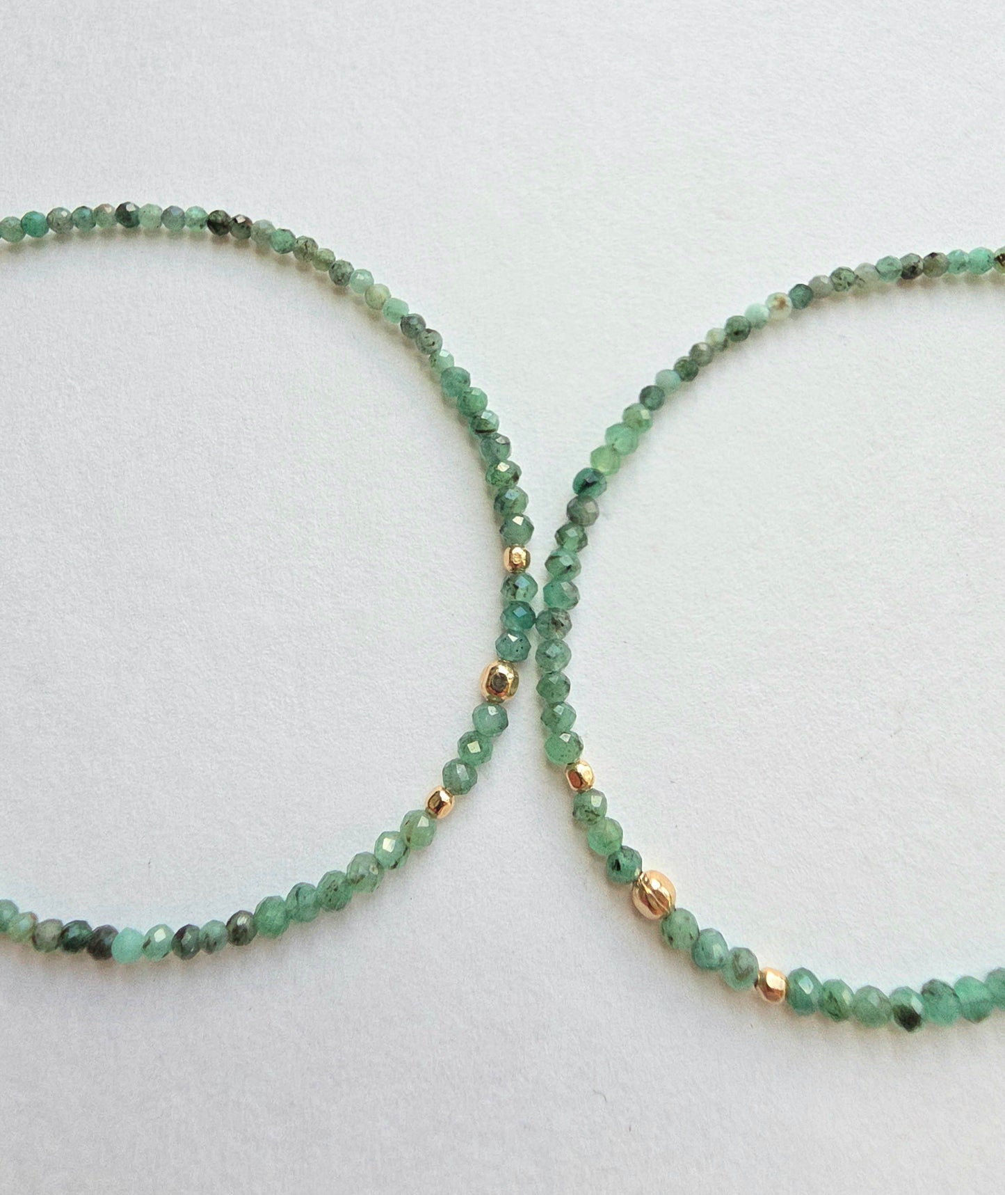 Raw Emerald Bracelet