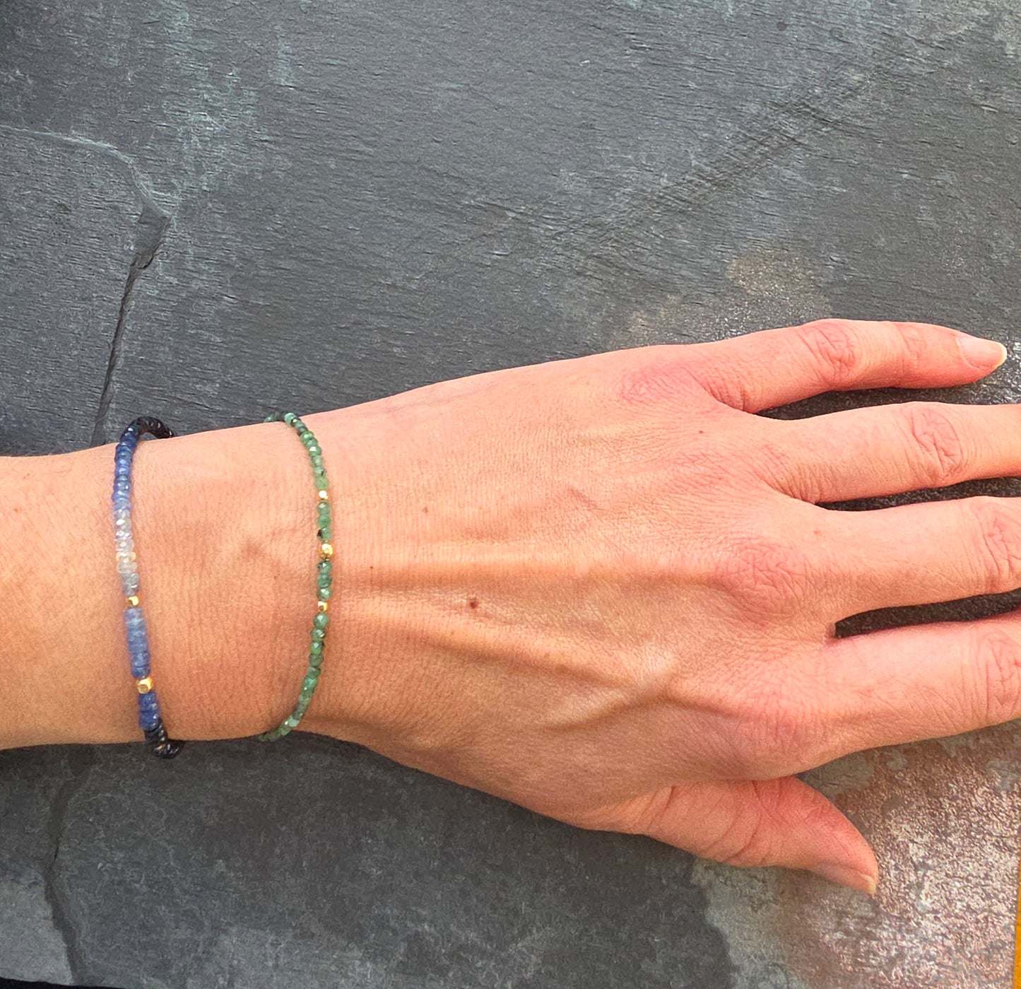 Raw Emerald Bracelet