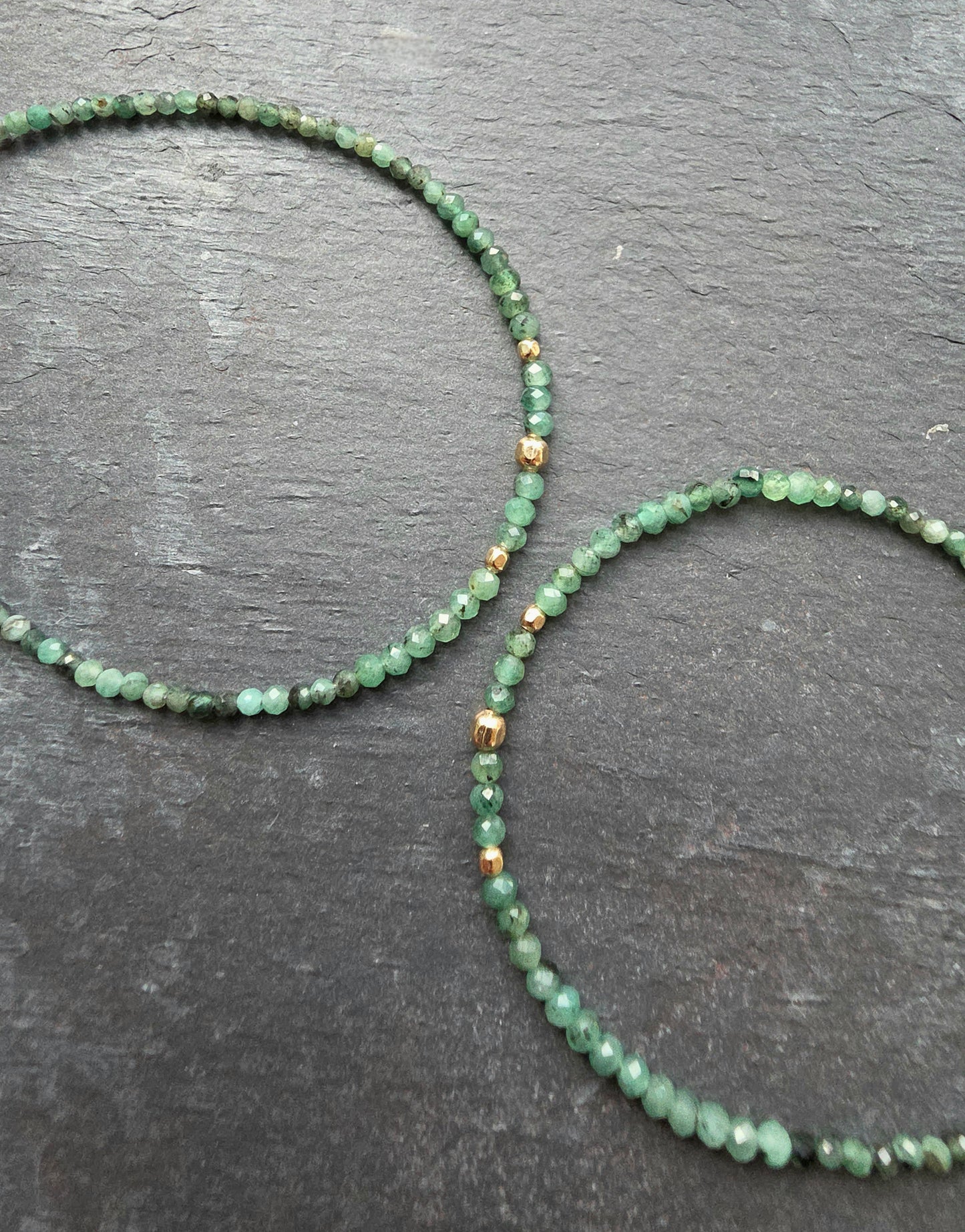 Raw Emerald Bracelet