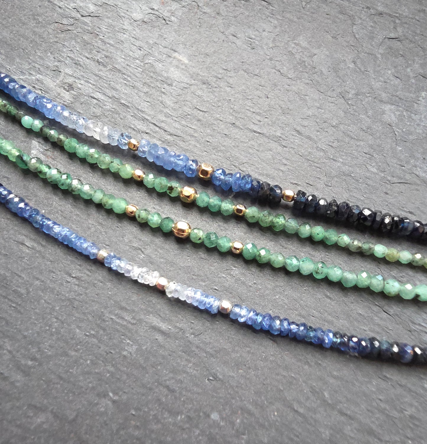 Raw Emerald Bracelet