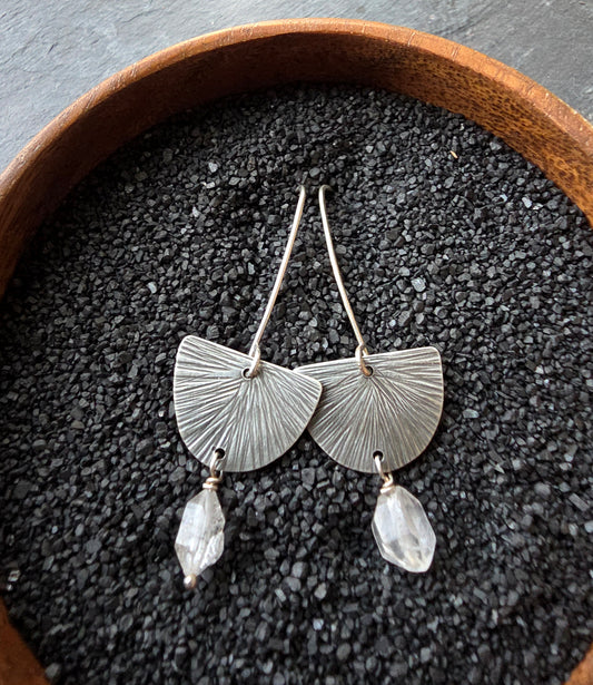 Half Dome Quartz Earring
