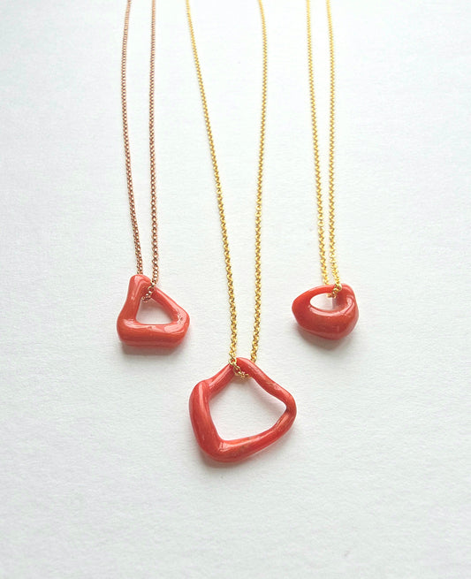 Red Coral Love Necklace