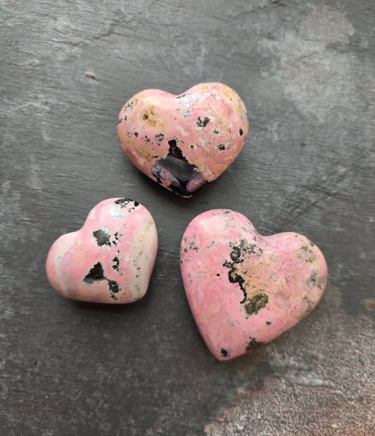 Rhodochrosite Hearts