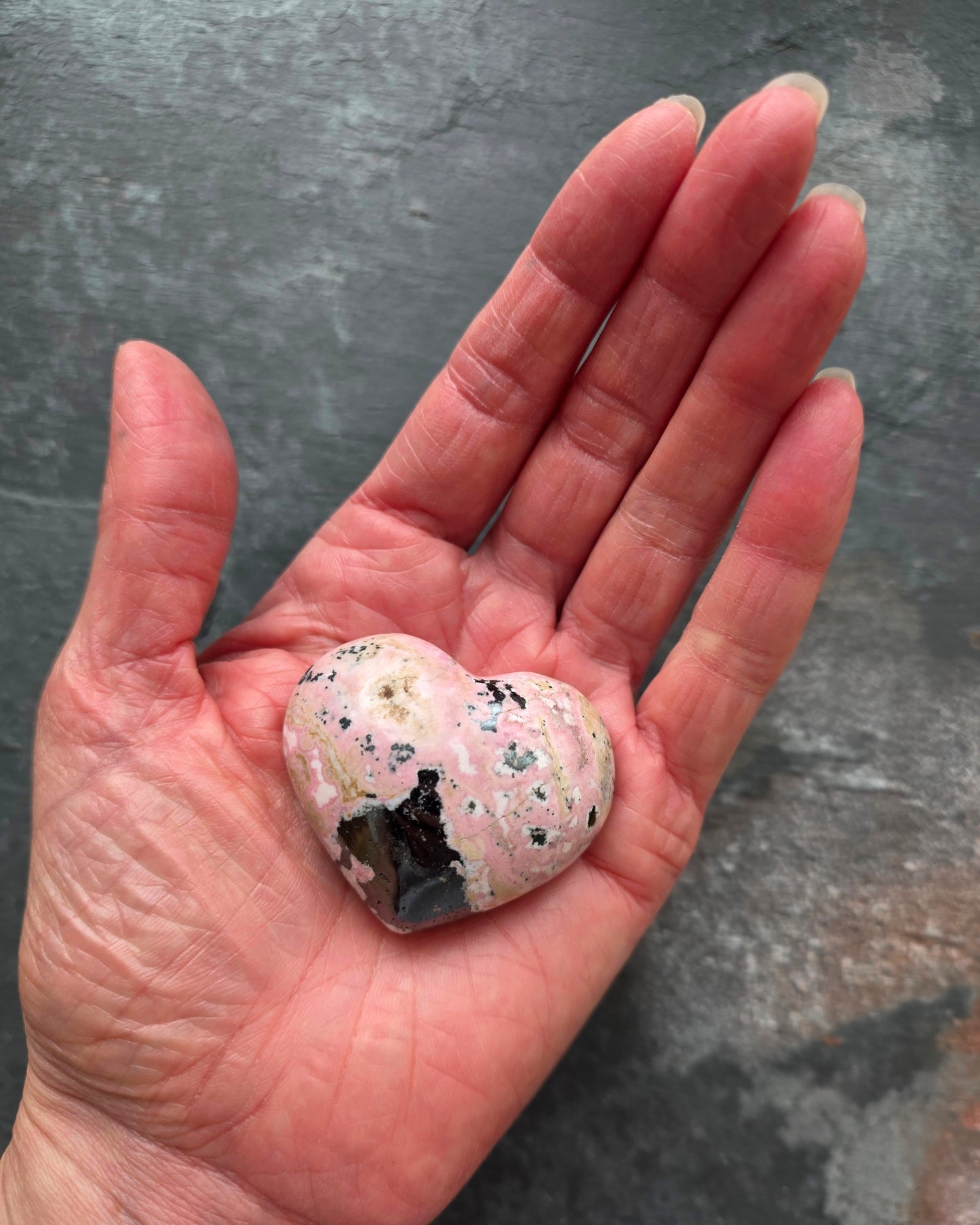 Rhodochrosite Hearts