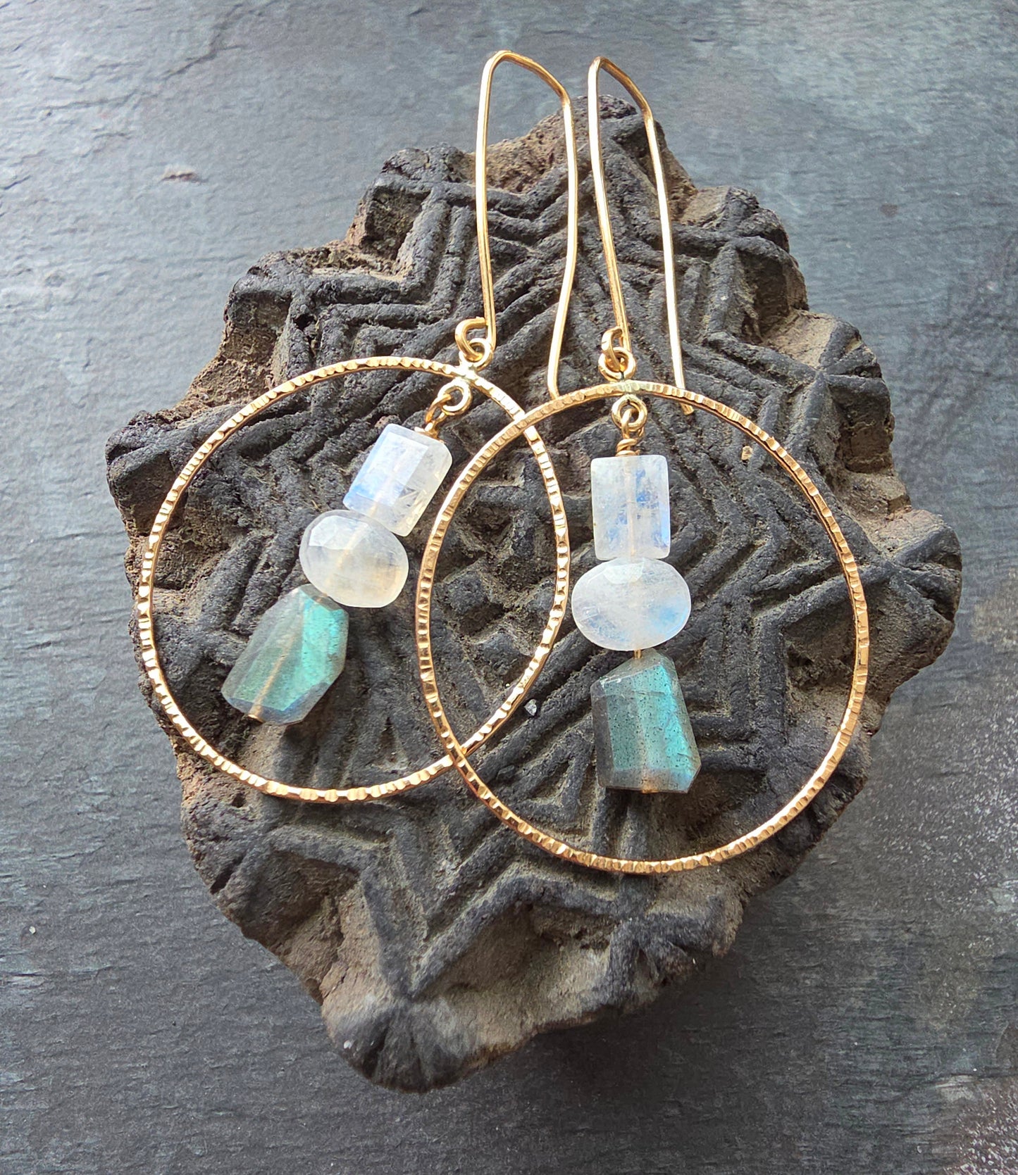 Moon Pebble Earrings
