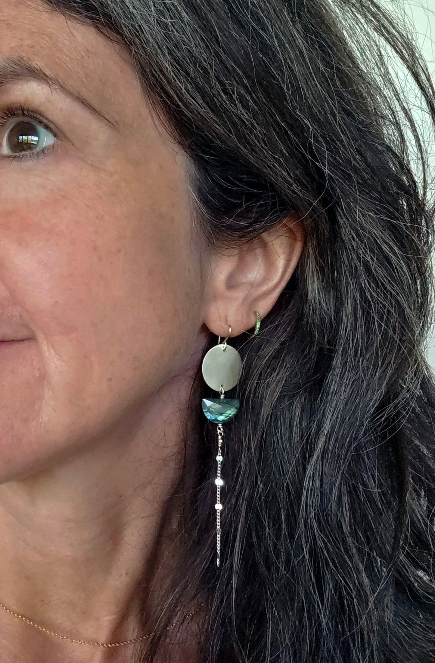 New Moon Full Moon Earrings