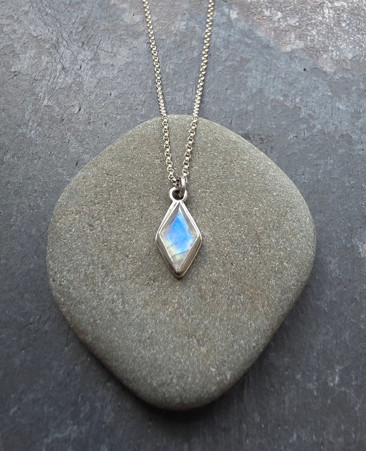 Moonstone Facet Necklace 2