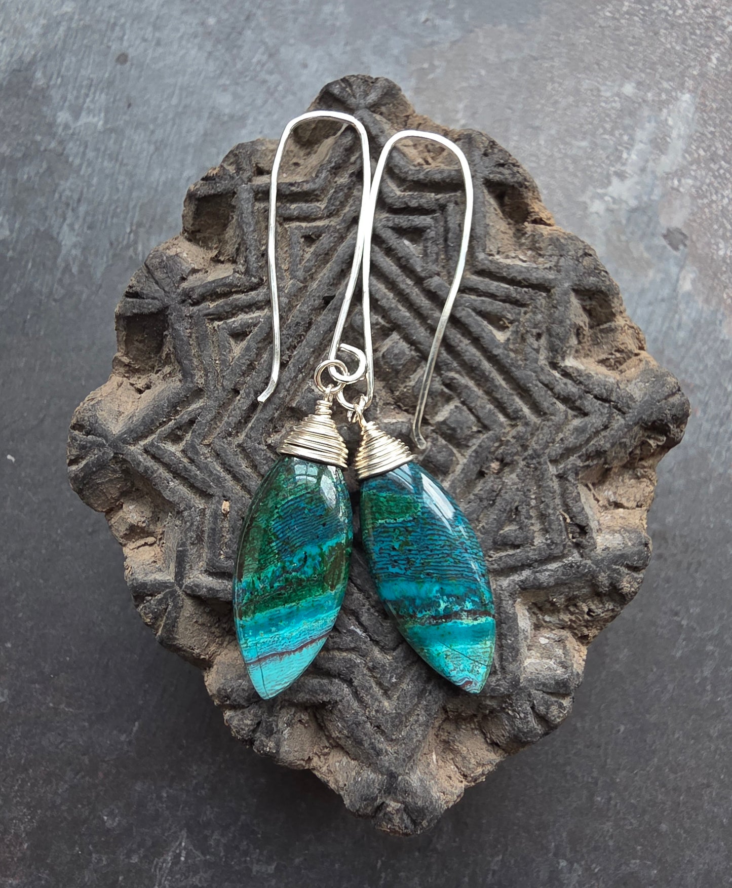Chrysocolla Earrings