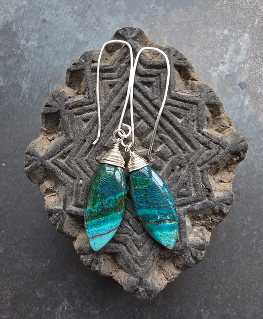 Chrysocolla Earrings