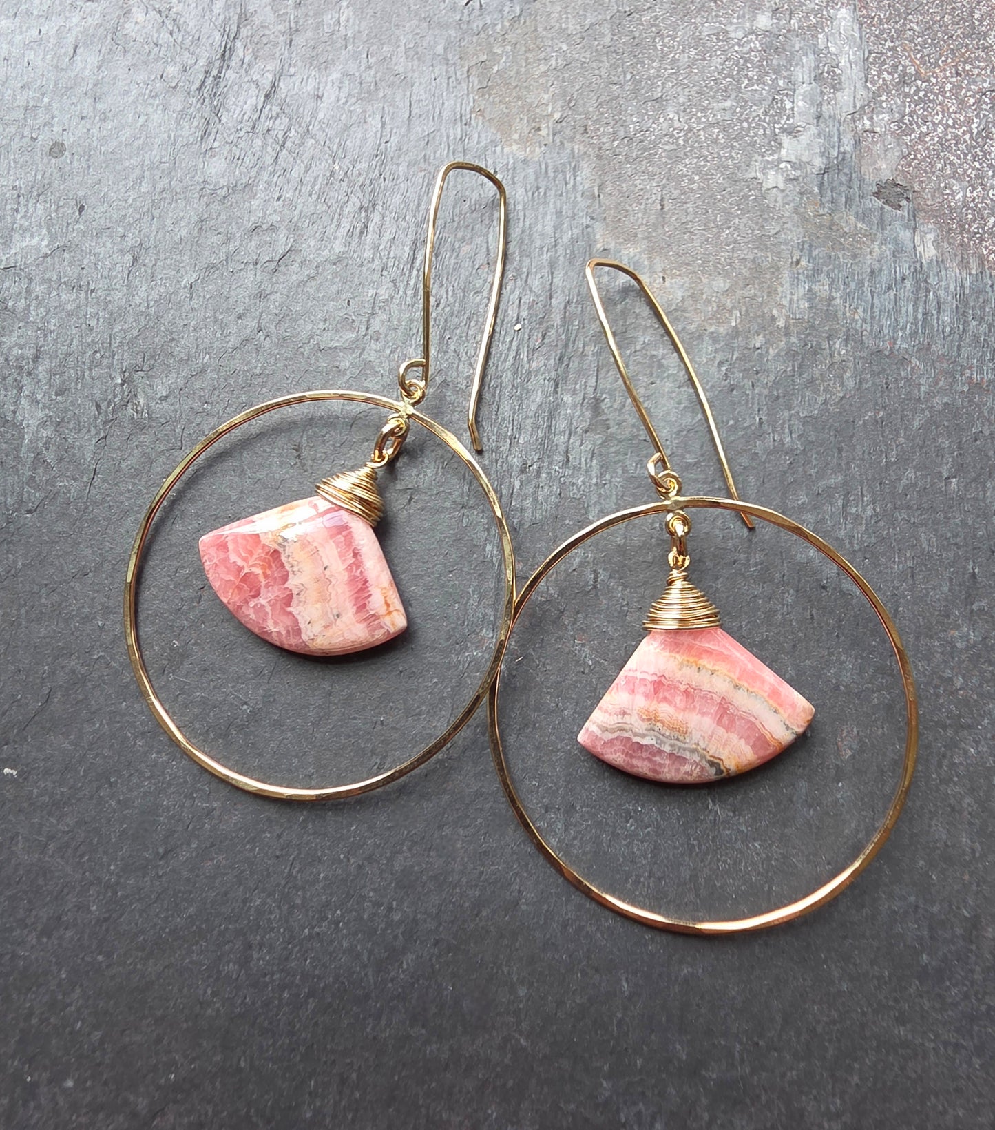Fan Earrings- Gold Fill