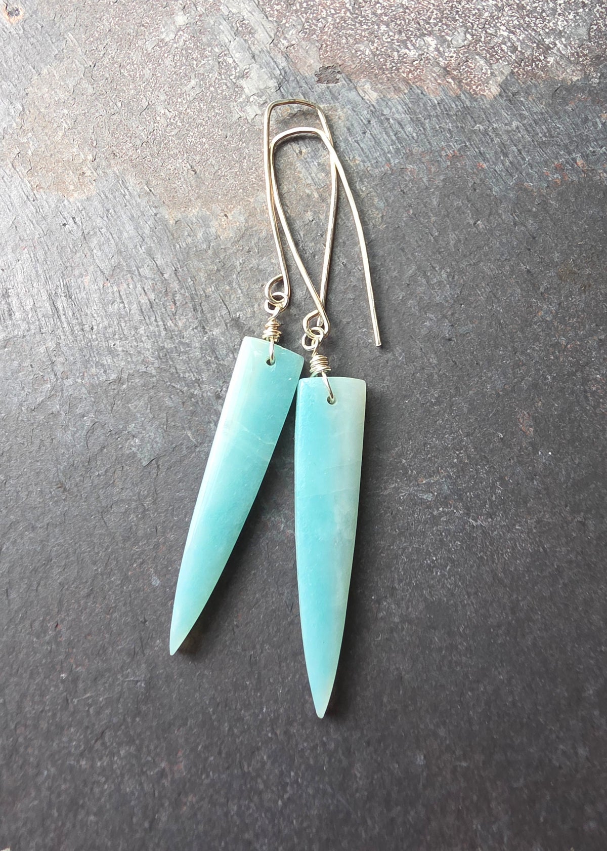 Amazonite Quill Earrings