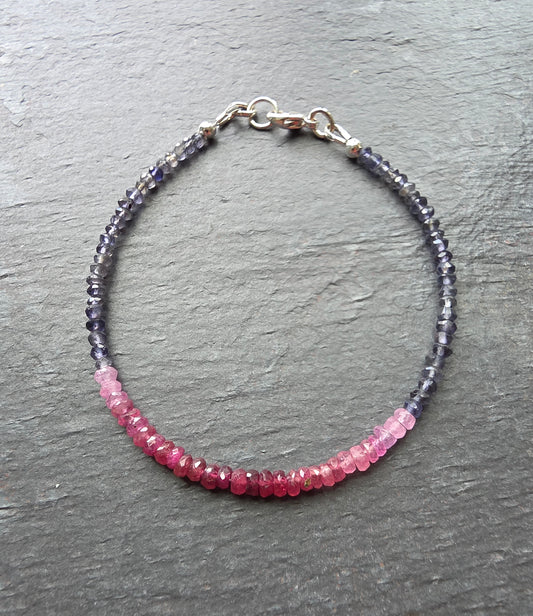 Ruby Iolite Bracelet