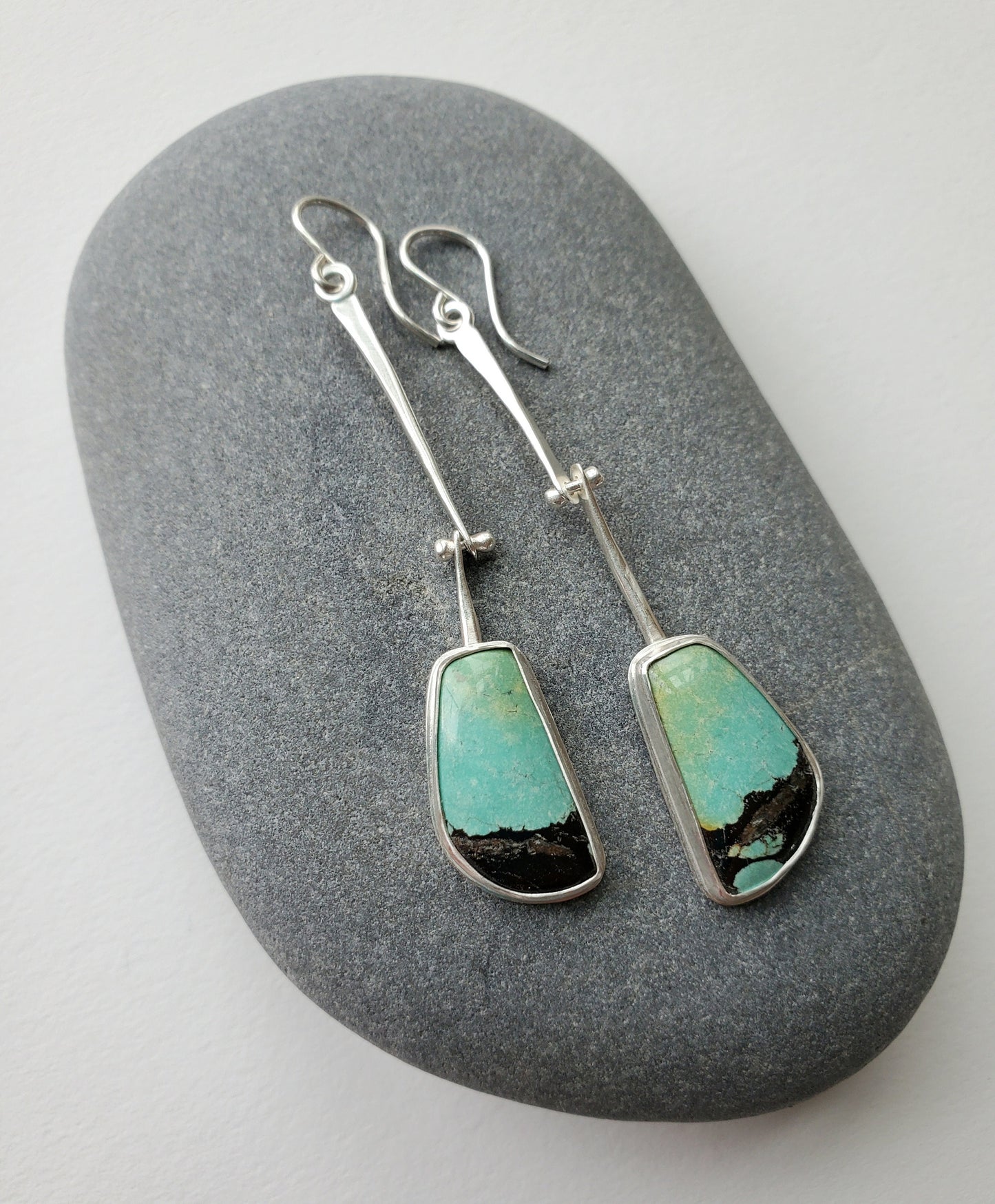 Set Hinge Earrings- Turquoise